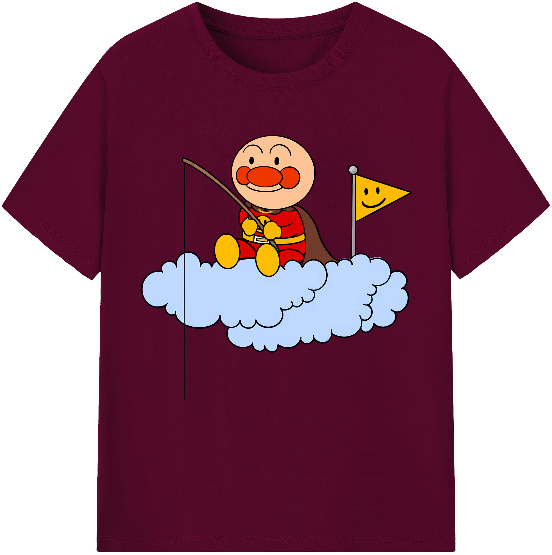 （画像用） アンパンマン Anpanman レディースカジュアルプリントTシャツ（綿100％）